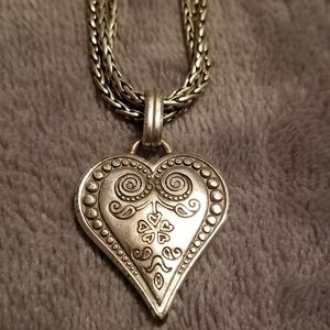 Brighton Silver Heart Necklace